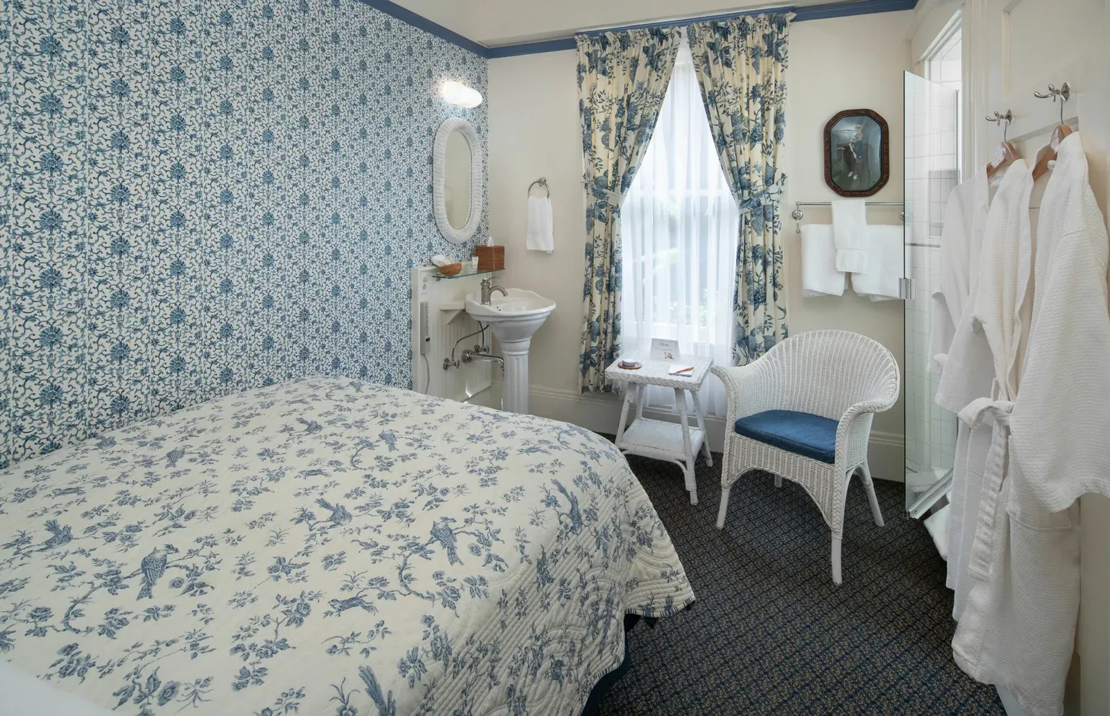 Full Room with Shower and Sink, view 2