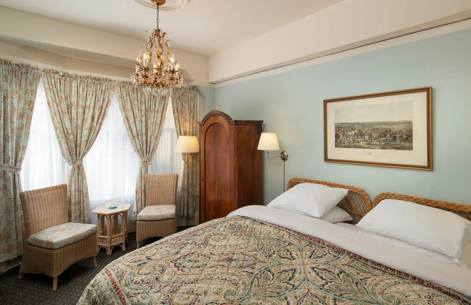 The King Bed with Private Bathroom at the Golden Gate Hotel