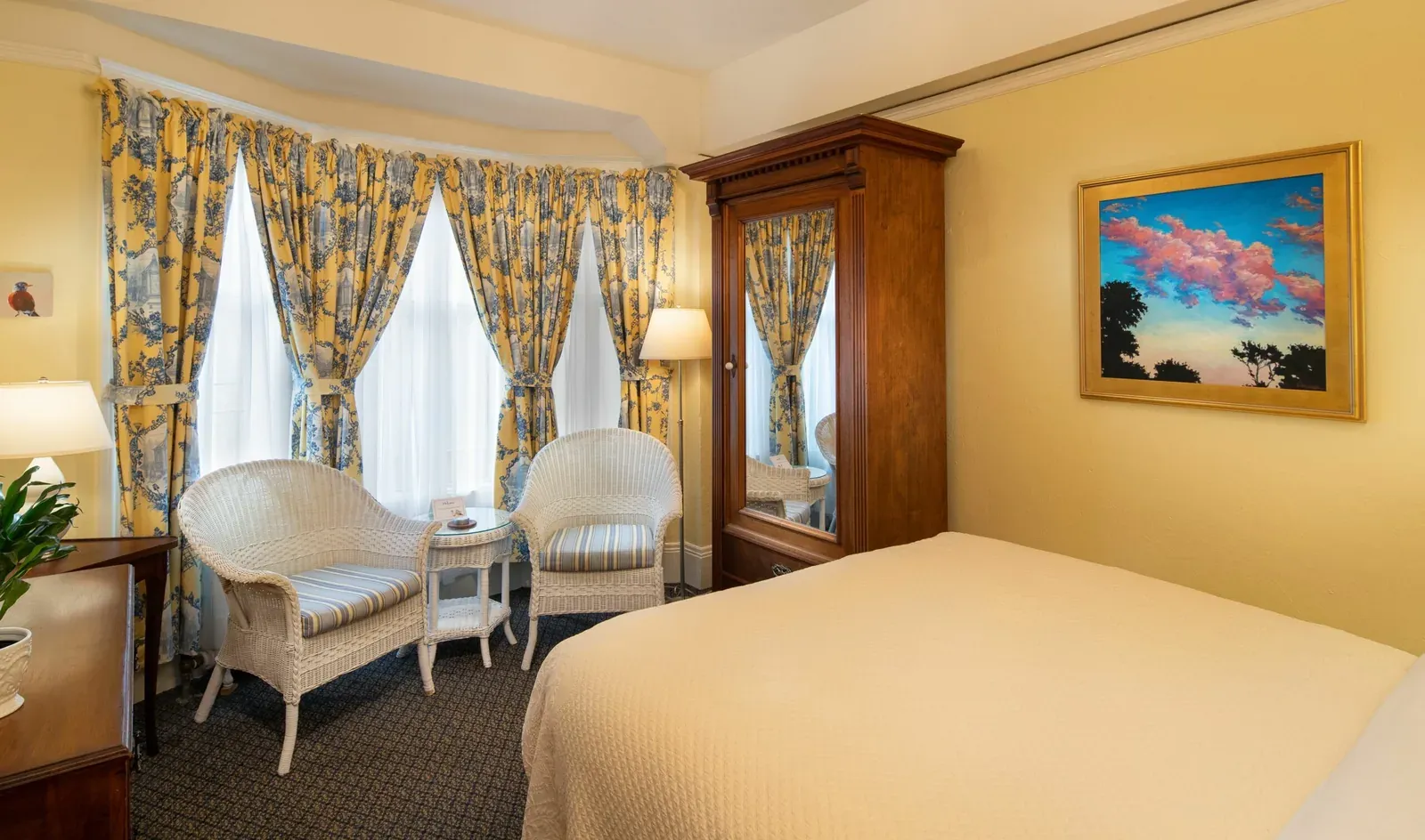 The Queen Room with Private Bathroom at the Golden Gate Hotel